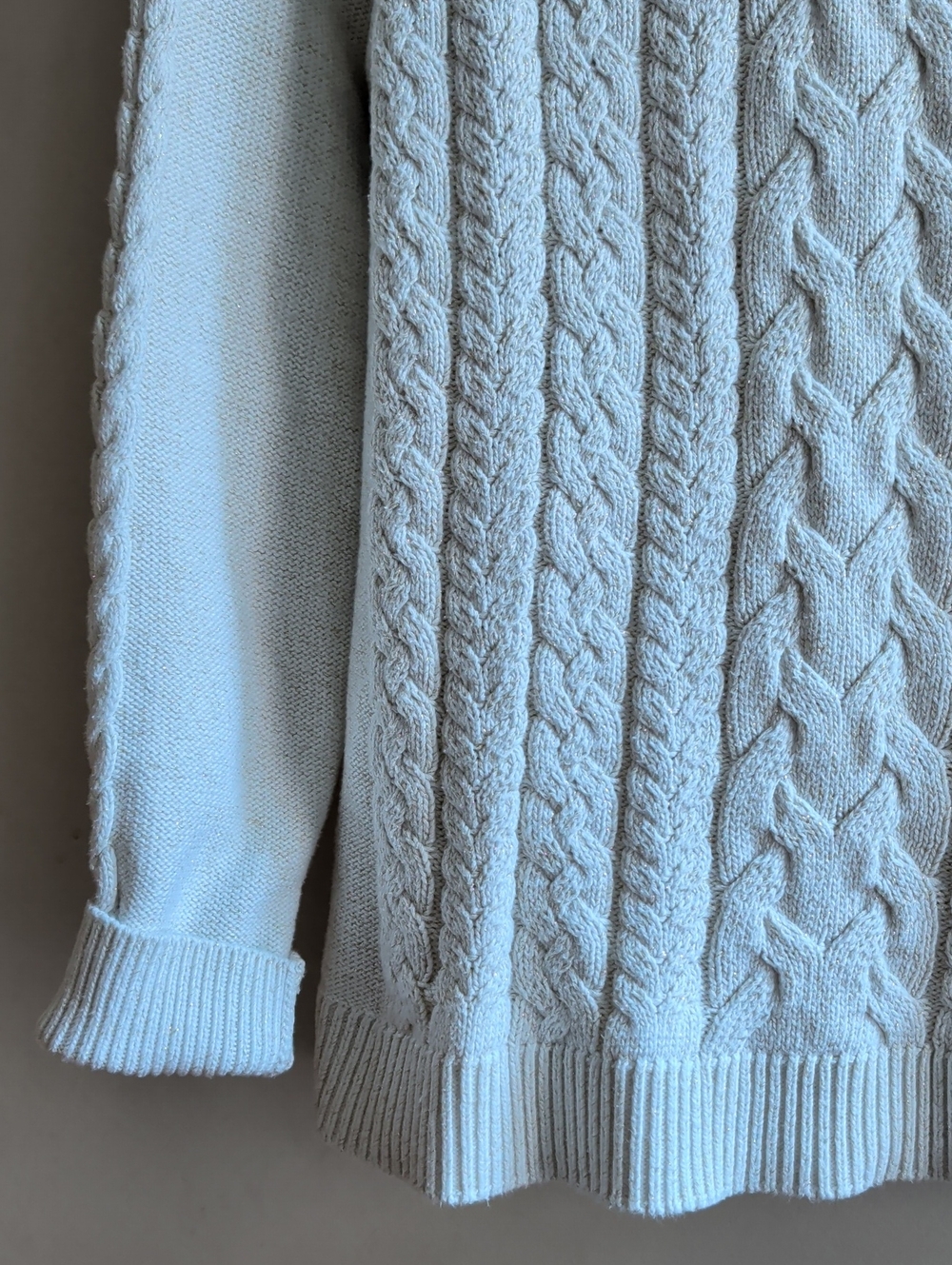 Tommy Bahama Cream Cable-Knit Turtleneck Sweater - Picture 4 of 12
